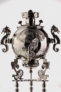 картинка Эксклюзивный самовар Садко, цвет серебро