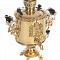 фото Сувенирный самовар Малютка с накладным элементом герб Тула, цвет золото интернет магазина Придворный Фабрикантъ
