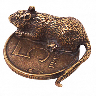 картинка Монета Крыса на 5 рублях